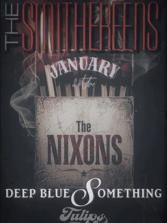 The Smithereens concert poster — vintage music memorabilia