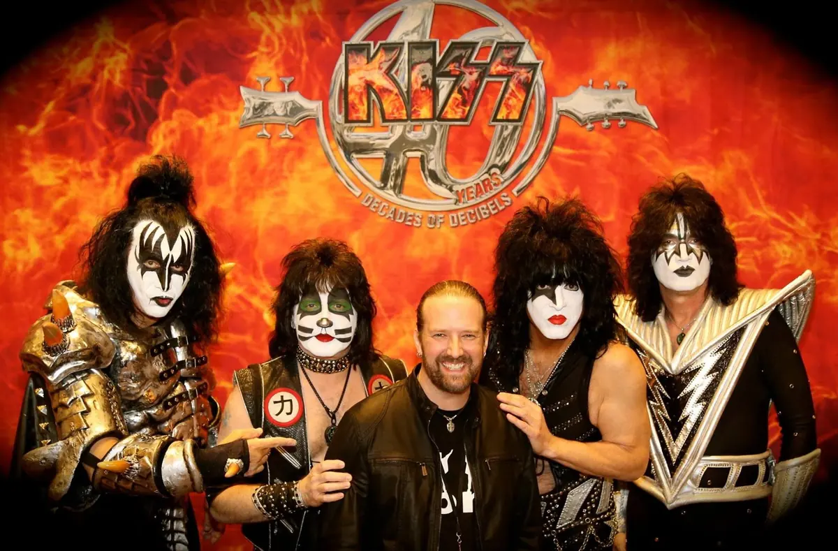 Drummer John Humphrey backstage during 30 years of touring